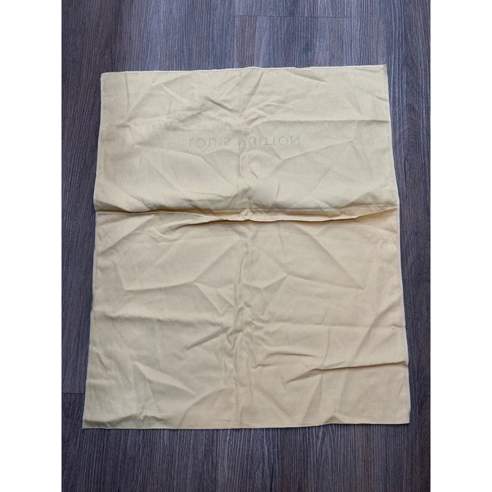 Louis Vuitton Vintage‎ Tan Flannel Dust Bag Large Handbag Protector 21.5x15.25
